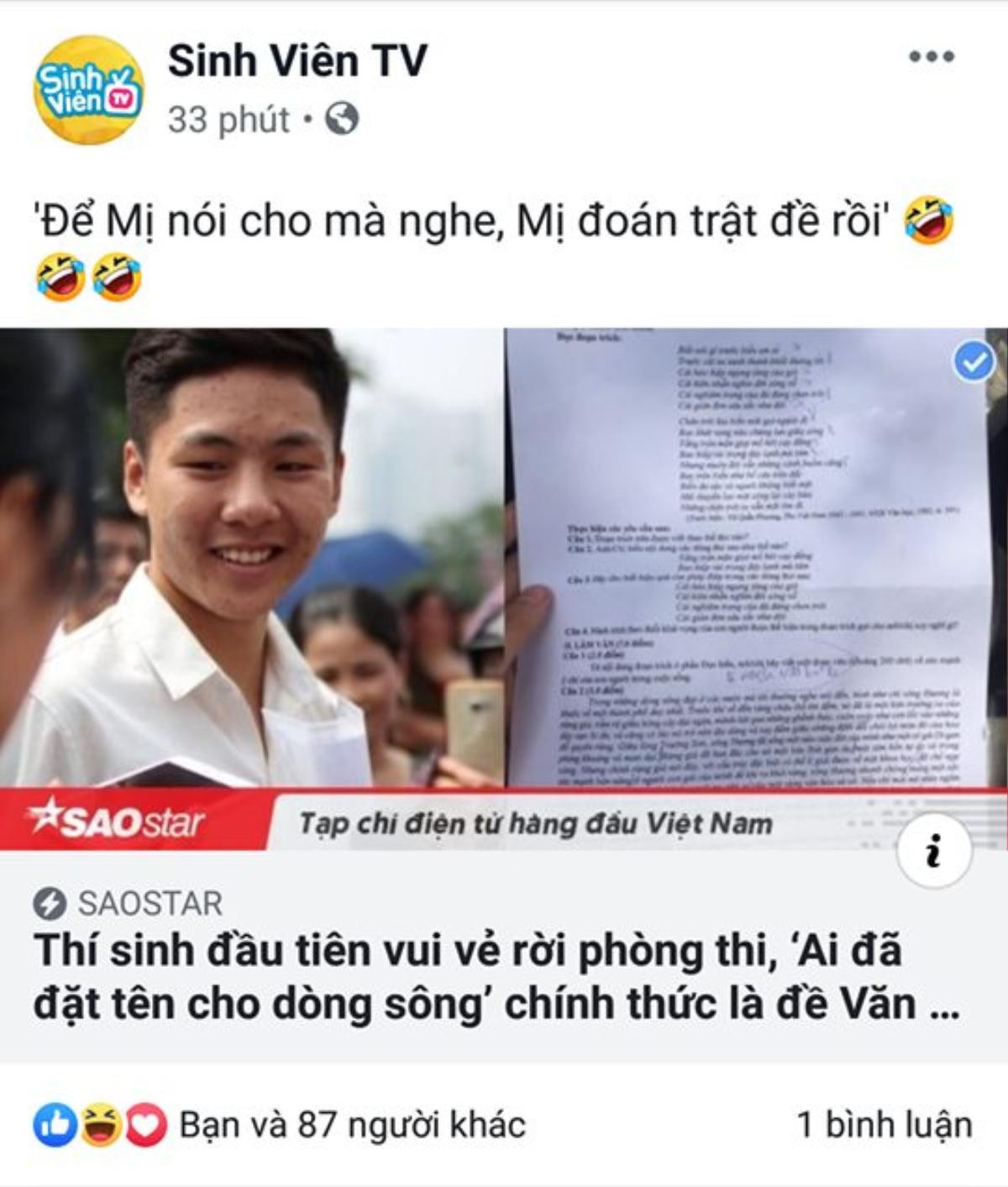 Muôn kiểu phản ứng của cộng đồng mạng khi tác phẩm ‘Ai đã đặt tên cho dòng sông’ xuất hiện trong đề thi Ngữ Văn Ảnh 12