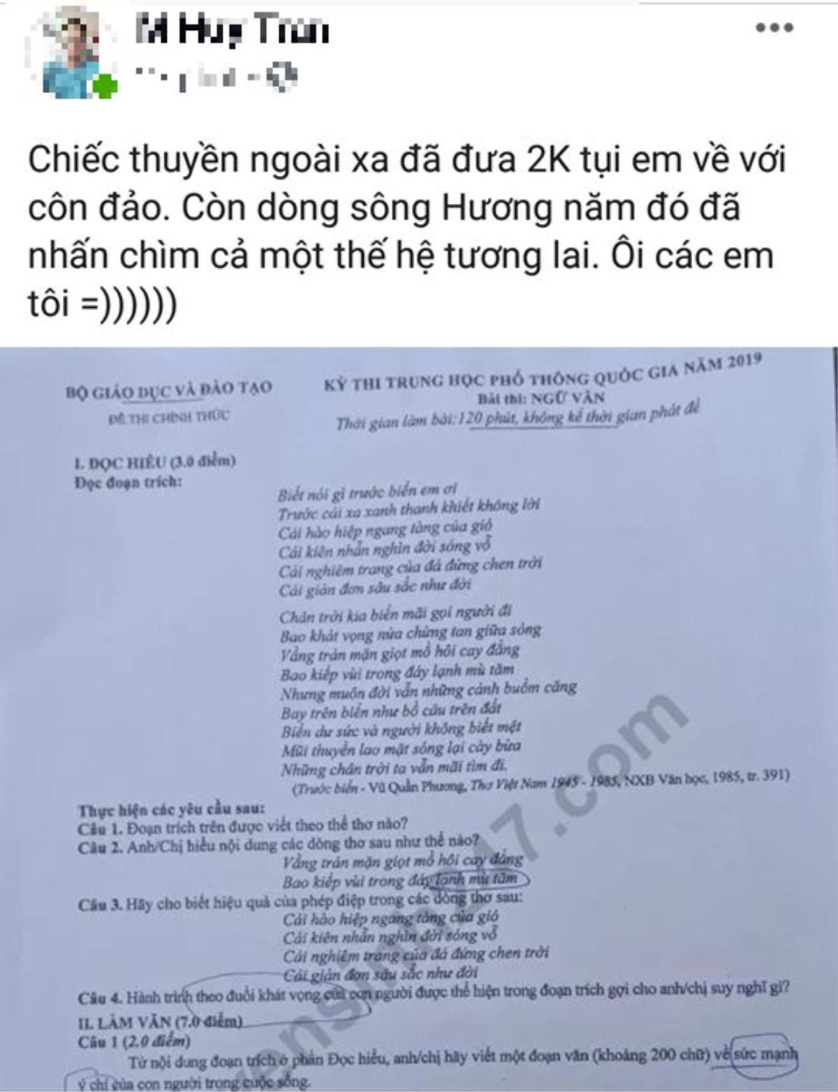 Muôn kiểu phản ứng của cộng đồng mạng khi tác phẩm ‘Ai đã đặt tên cho dòng sông’ xuất hiện trong đề thi Ngữ Văn Ảnh 6