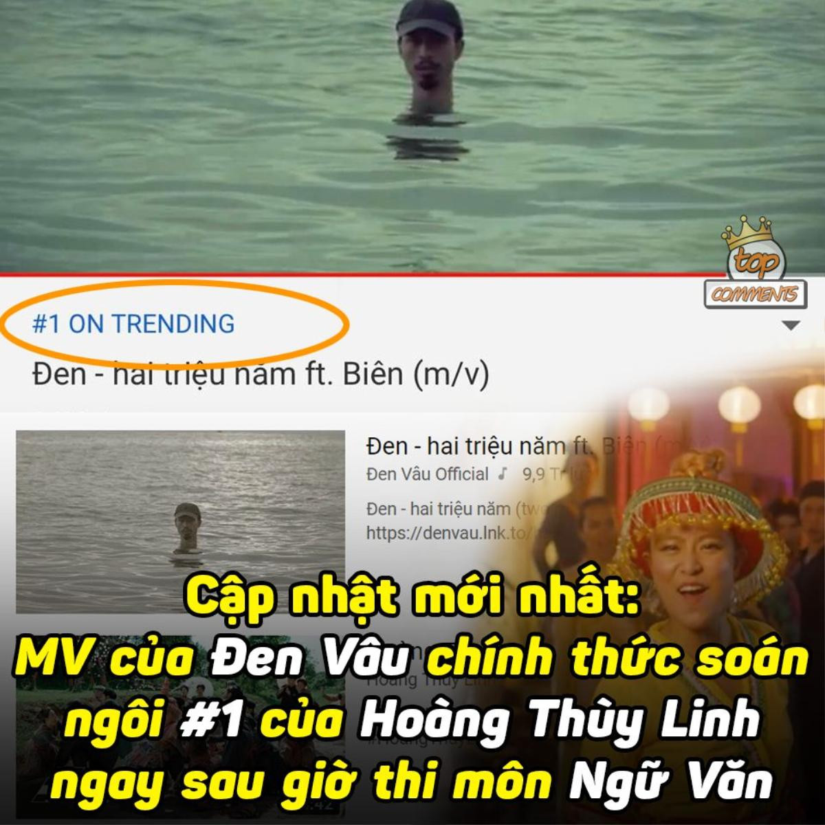 Đen Vâu trở thành cái tên được sĩ tử réo gọi khắp nơi, Hoàng Thuỳ Linh thành 'tội đồ' Ảnh 1