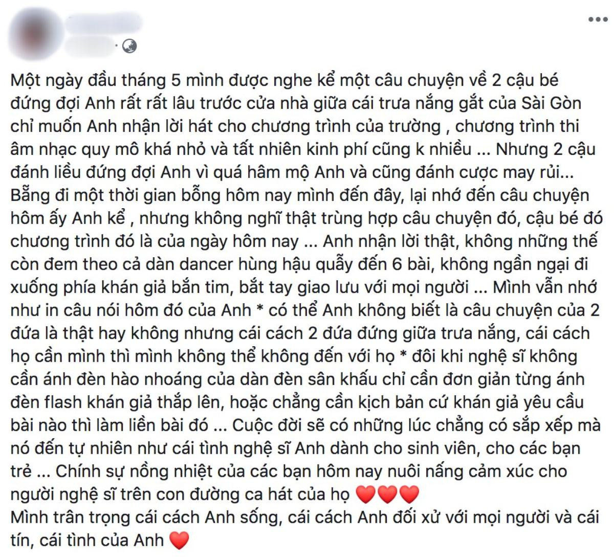 Bạn biết chưa: Câu chuyện về hai cậu bé đội nắng 'mời show' Noo Phước Thịnh và hành động bất ngờ của nam ca sĩ! Ảnh 1