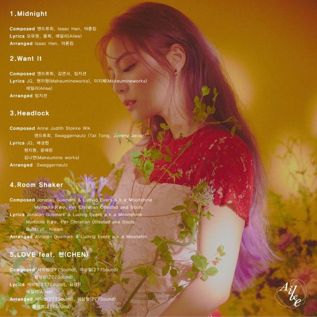 Ailee tiết lộ tracklist album trở lại: Sẽ có một sự kết hợp đặc biệt với Chen (EXO) Ảnh 2