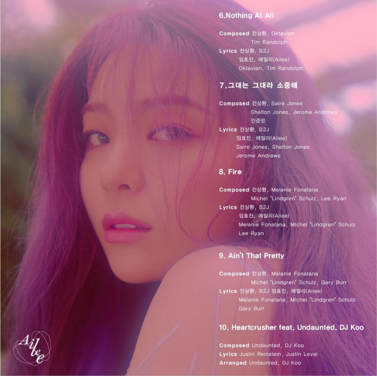 Ailee tiết lộ tracklist album trở lại: Sẽ có một sự kết hợp đặc biệt với Chen (EXO) Ảnh 3