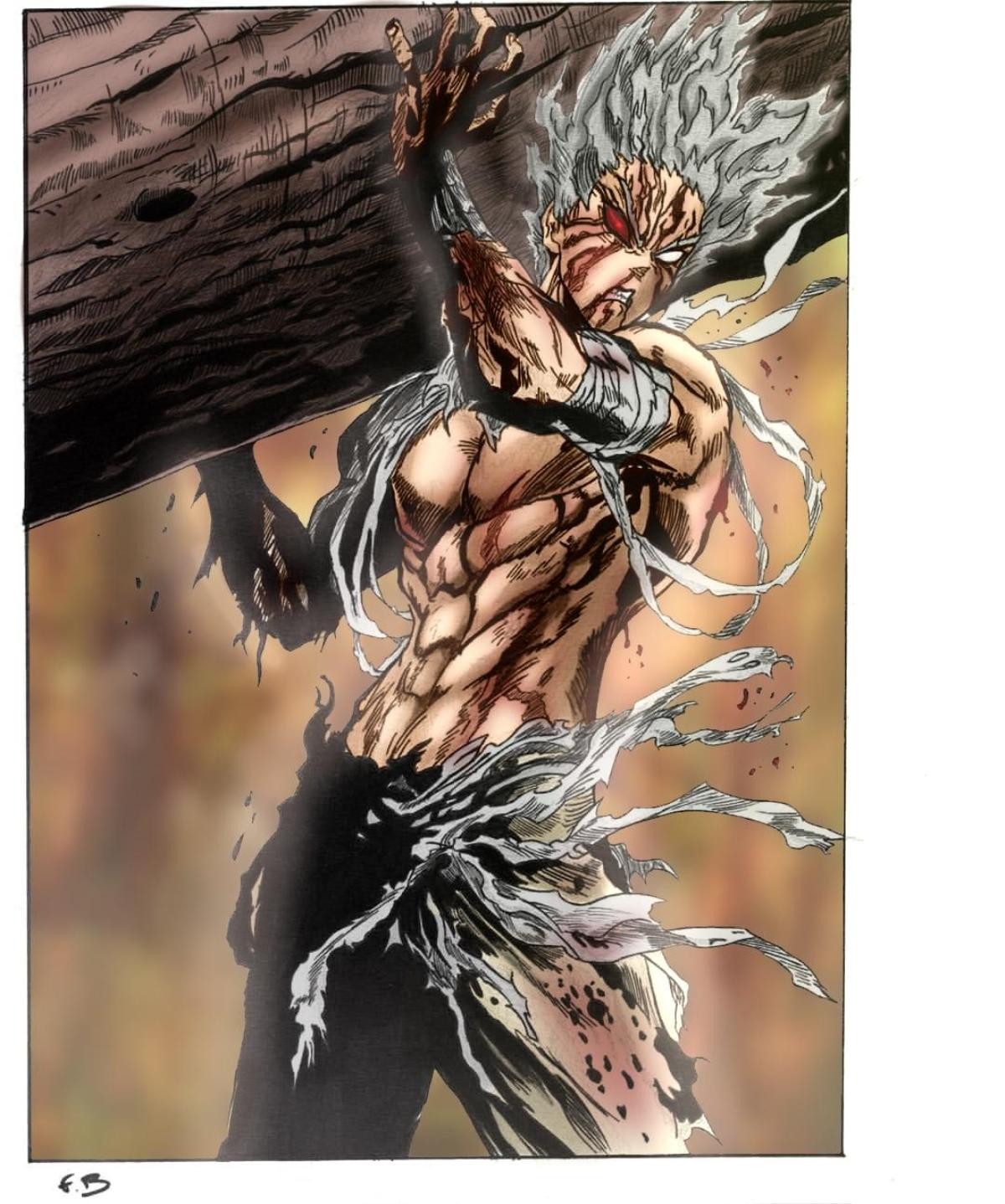 Garou tử chiến với người thầy cũ Bang trong One Punch Man mùa 2 Ảnh 3