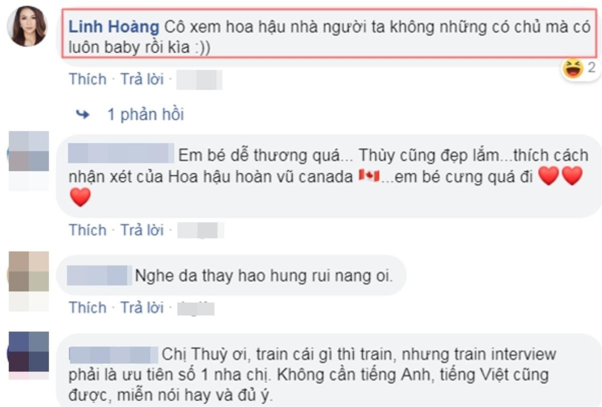 Hoàng Thùy phấn khích vì Hoa hậu Hoàn vũ Canada, em gái Hoàng Linh khéo hối chị lấy chồng Ảnh 4