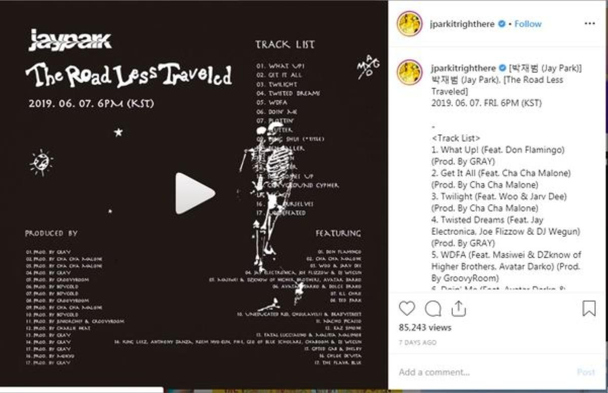 Ngày gặp fan Việt cận kề, Jay Park bất ngờ hé lộ tracklist EP đầu tiên trong album The Road Less Traveled Ảnh 2