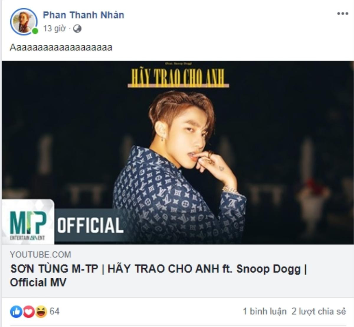 Hoa hậu H'Hen Niê, Đen Vâu cùng dàn sao Việt rần rần chia sẻ về MV 'Hãy trao cho anh' của Sơn Tùng M-TP Ảnh 6