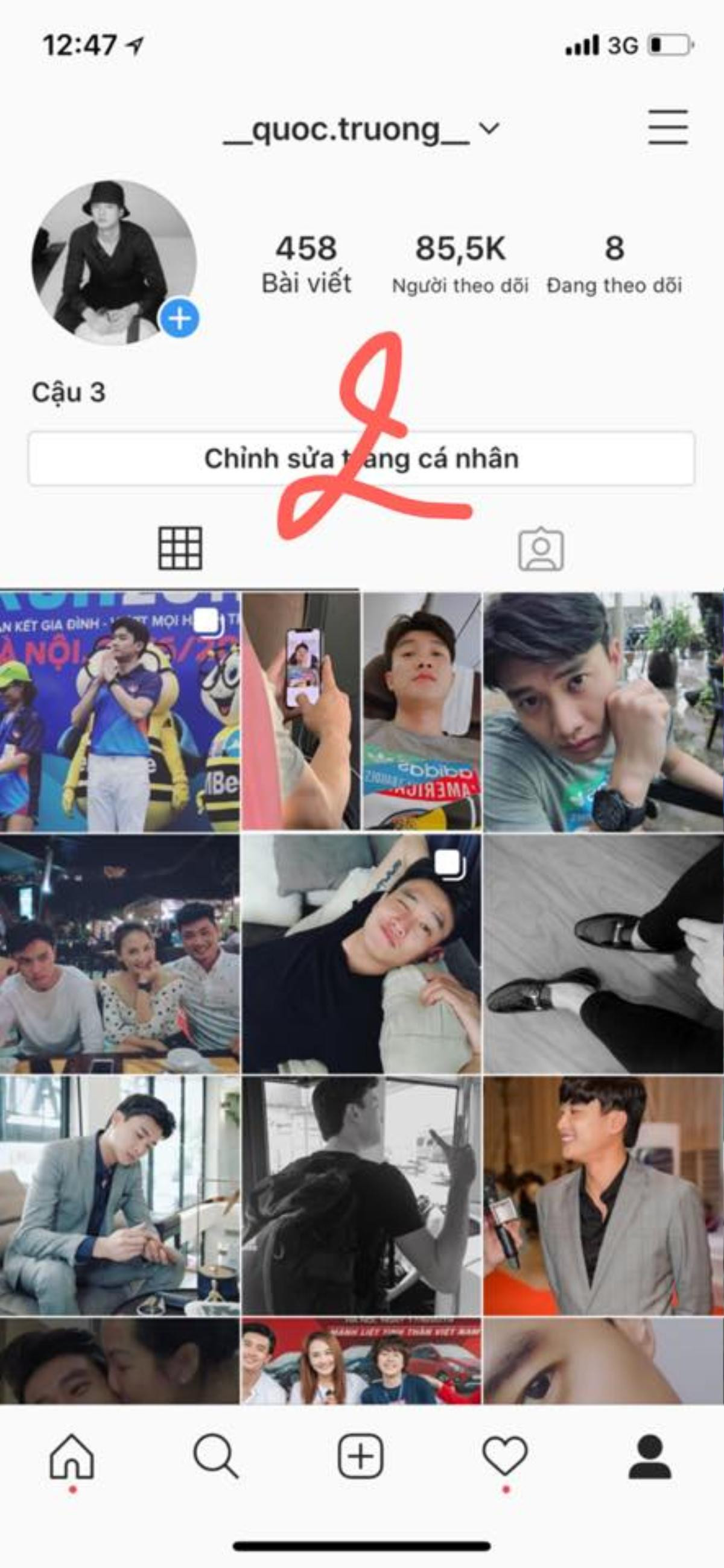 'Nhọ' như Quốc Trường: Bị giả mạo Instagram nhưng followers hàng 'fake' lại cao hơn cả hàng 'chính chủ' Ảnh 4