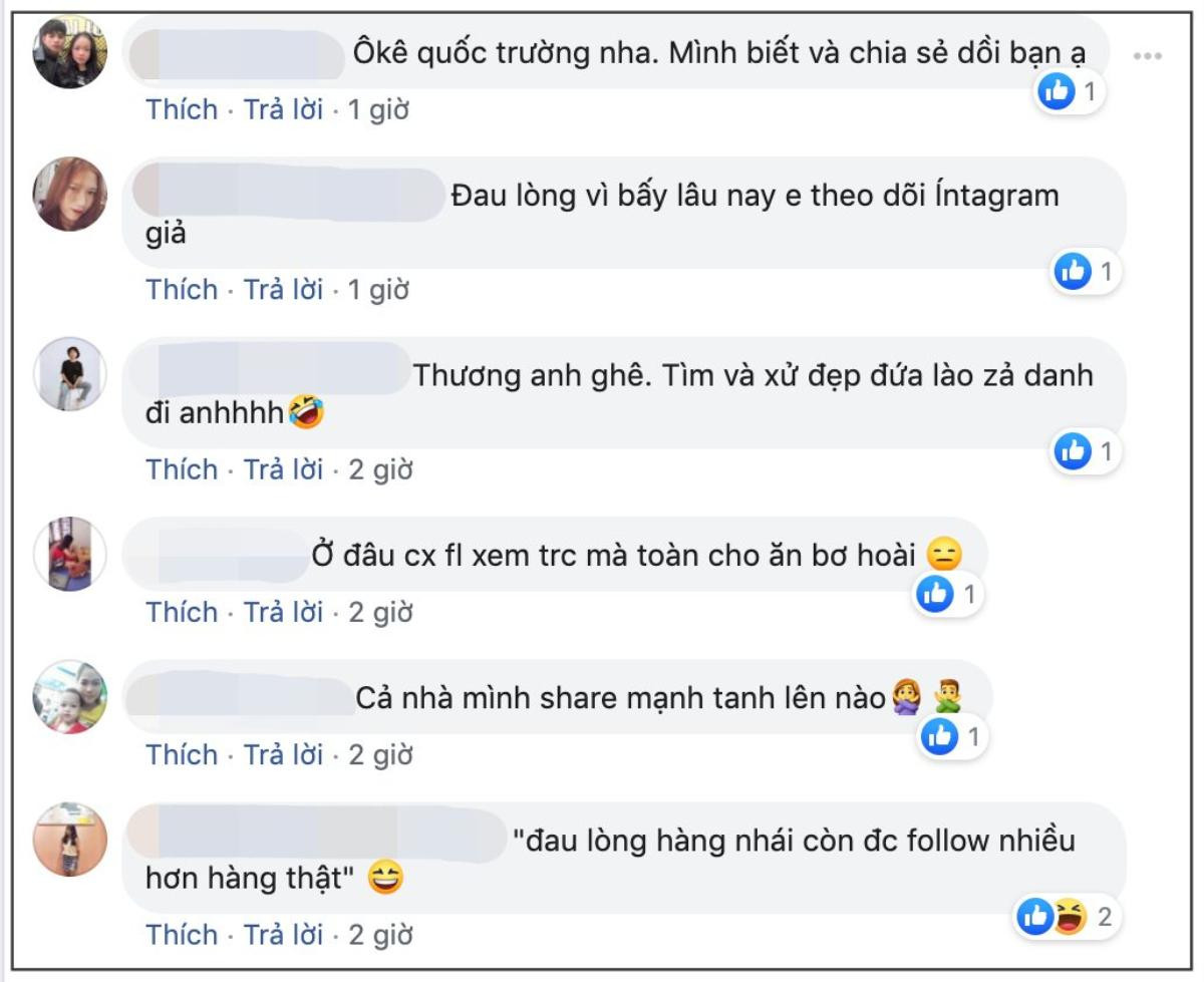 'Nhọ' như Quốc Trường: Bị giả mạo Instagram nhưng followers hàng 'fake' lại cao hơn cả hàng 'chính chủ' Ảnh 5