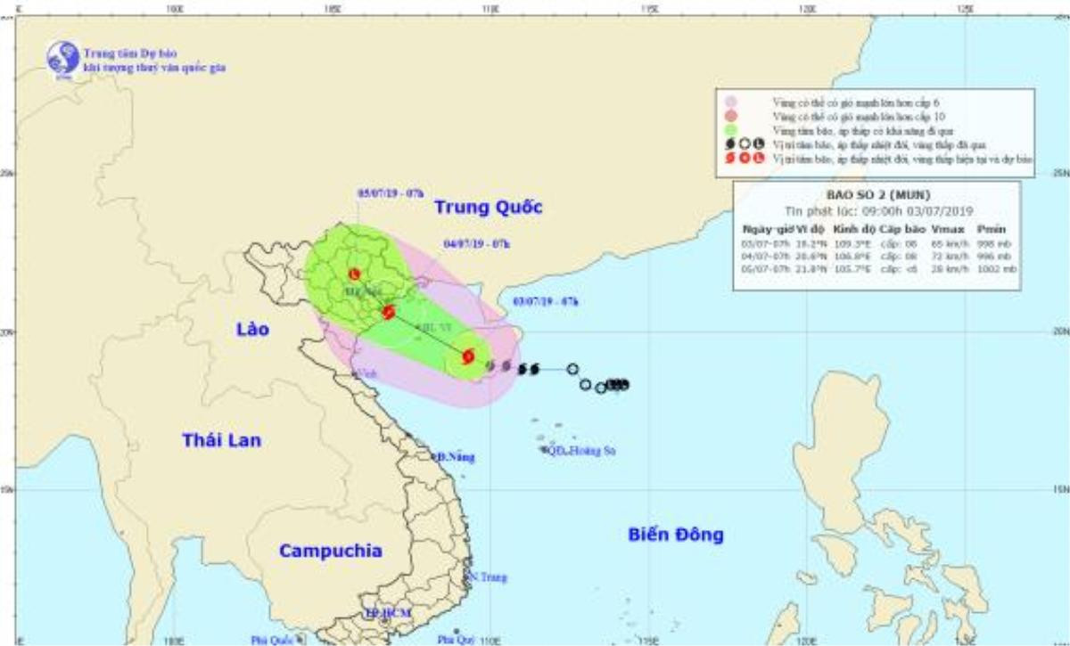 Bão số 2 giật cấp 11, khả năng đổ bộ vào đất liền vào sáng mai Ảnh 1