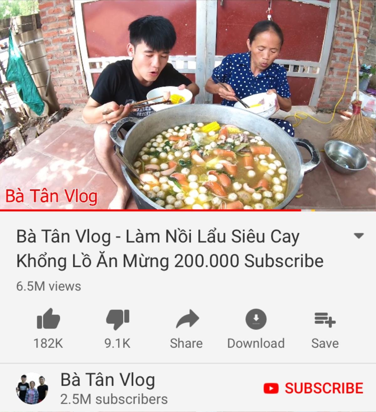 Kênh Youtube Bà Tâm Quảng Nam gây tranh cãi vì ý tưởng quá giống Bà Tân Vlog Ảnh 2