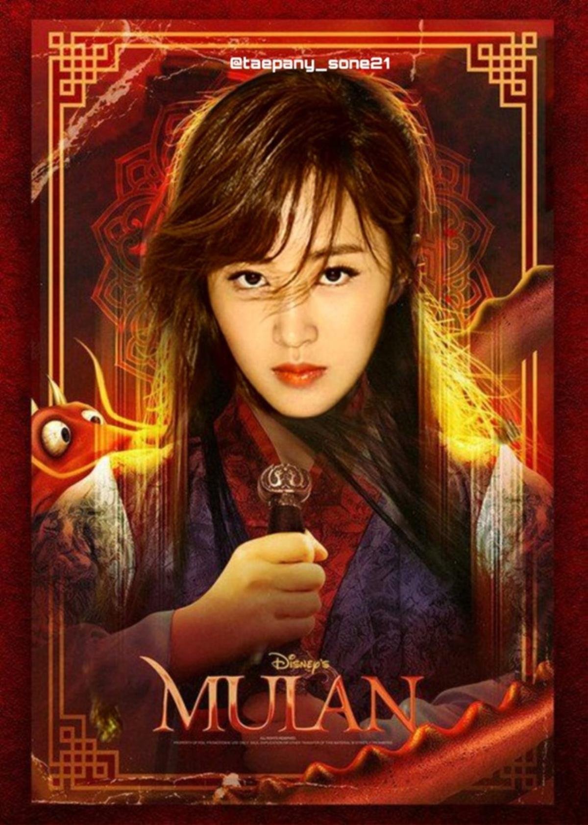 Loạt ảnh các Idol Kpop trong poster 'Mulan' Live-Action: Yuri (SNSD) giống đến bất ngờ Ảnh 6