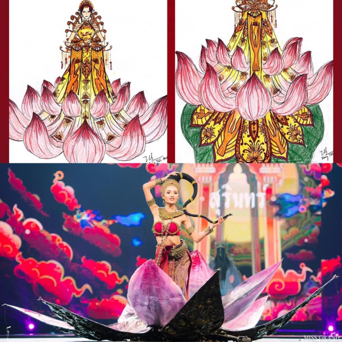 Loạt trang phục dân tộc Miss Grand Thailand có cùng cảm hứng với National Costume của Hoàng Thùy Ảnh 10