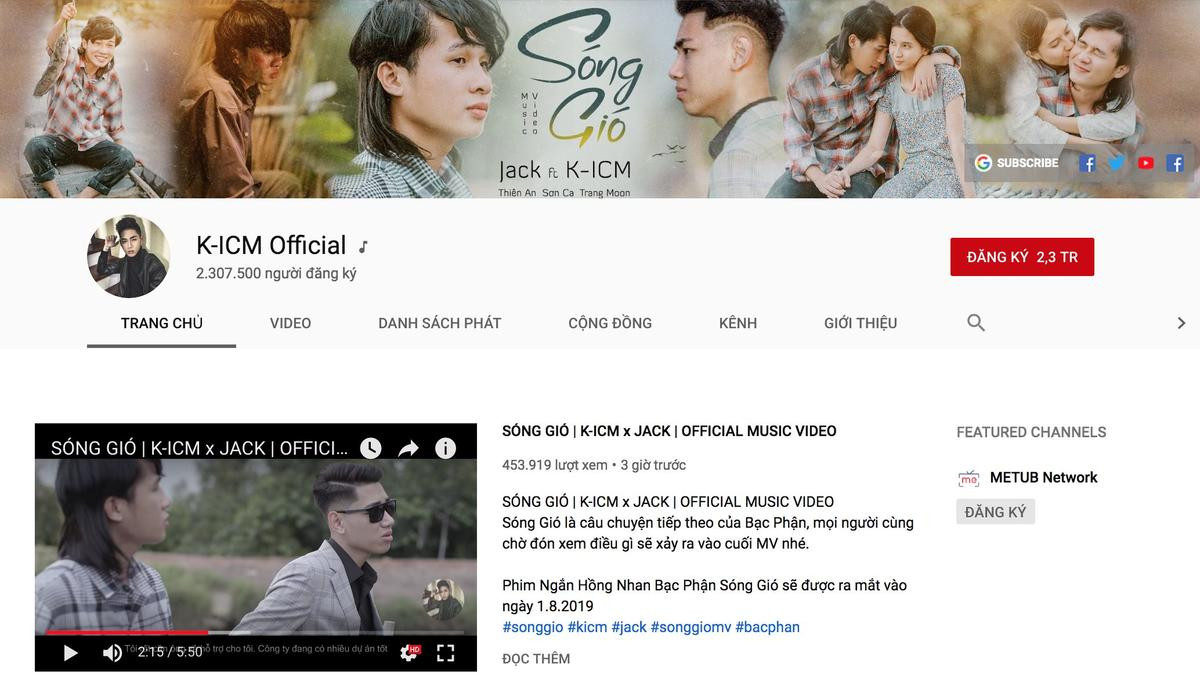 Jack và K-ICM: Bộ đôi sở hữu top 4 realtime công chiếu Youtube, top 1 trending hiện nay là ai? Ảnh 6