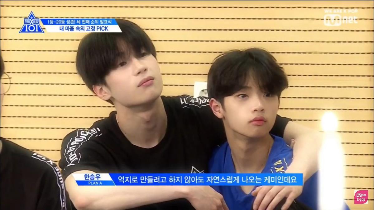 'Produce X 101': Top 7 thực tập sinh được 'pick' nhiều nhất, Cho Seung Yeon suýt chảy máu mũi vì Han Seung Woo Ảnh 3