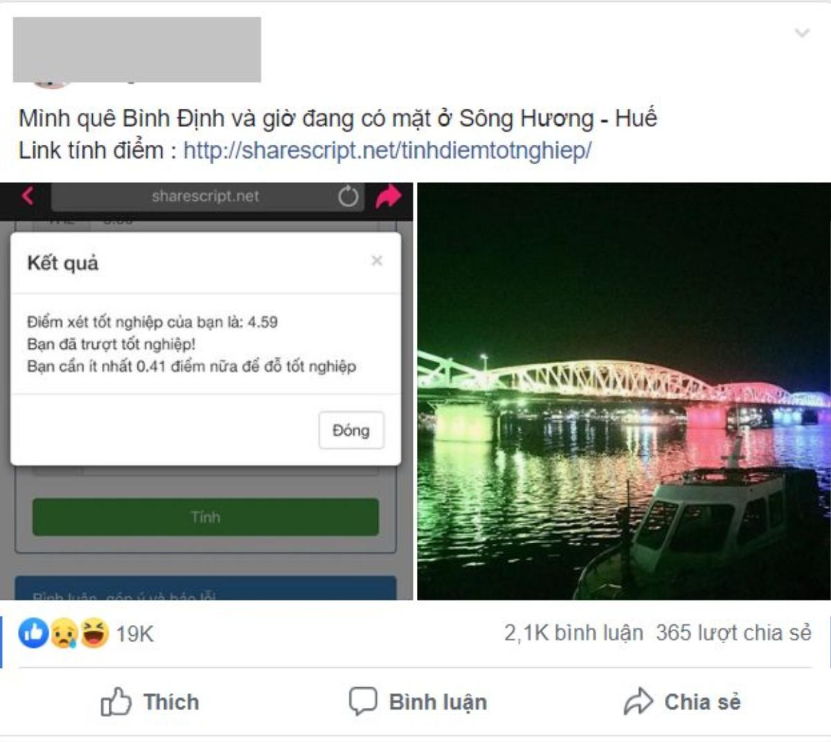 Muôn vàn những cảm xúc đối lập của ‘cư dân mạng’ trong ngày Bộ GD-ĐT công bố điểm kỳ thi THPT Quốc gia 2019 Ảnh 5