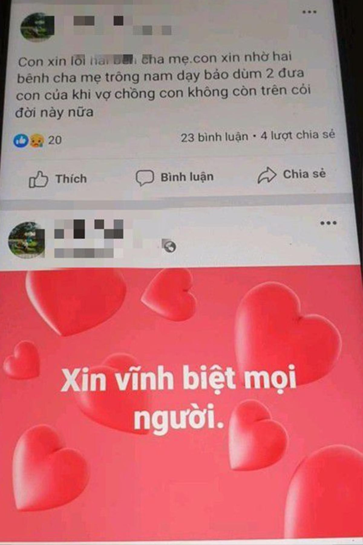 Phát hiện vợ tử vong, chồng nguy kịch tại nhà sau khi đăng lên facebook 'vĩnh biệt mọi người' Ảnh 1