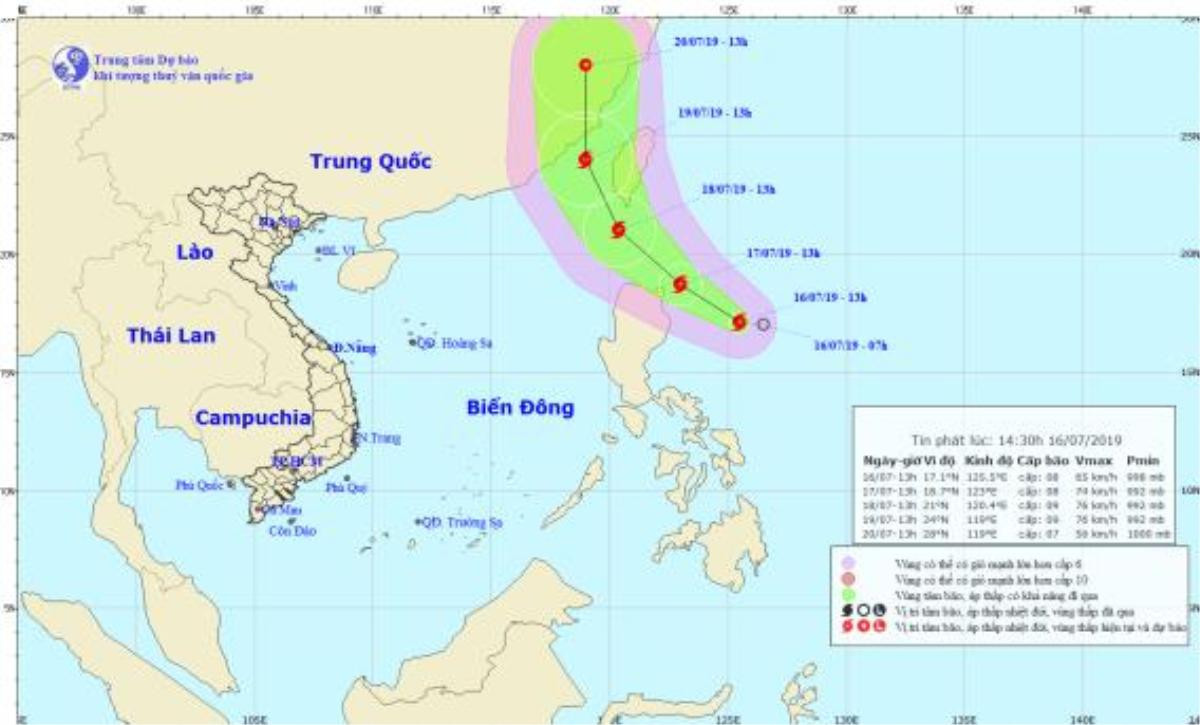 Áp thấp nhiệt đới gần Biển Đông mạnh lên thành bão Danas Ảnh 1