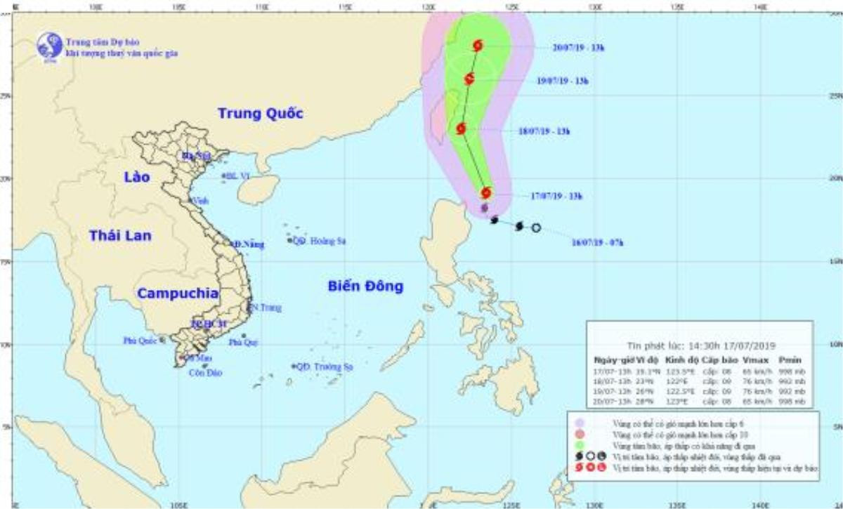 Bão Danas mạnh thêm, khả năng bão chồng bão trên biển Đông Ảnh 1