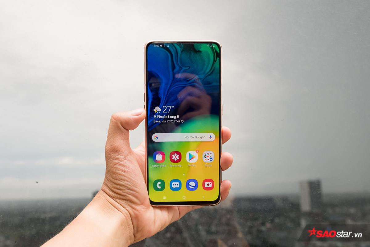 Mở hộp Samsung Galaxy A80: Thiết kế quyến rũ kèm camera xoay trượt 180 độ Ảnh 4