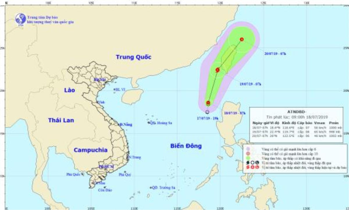 Áp thấp nhiệt đới trên biển Đông có khả năng mạnh thành bão trong 24 giờ tới Ảnh 1