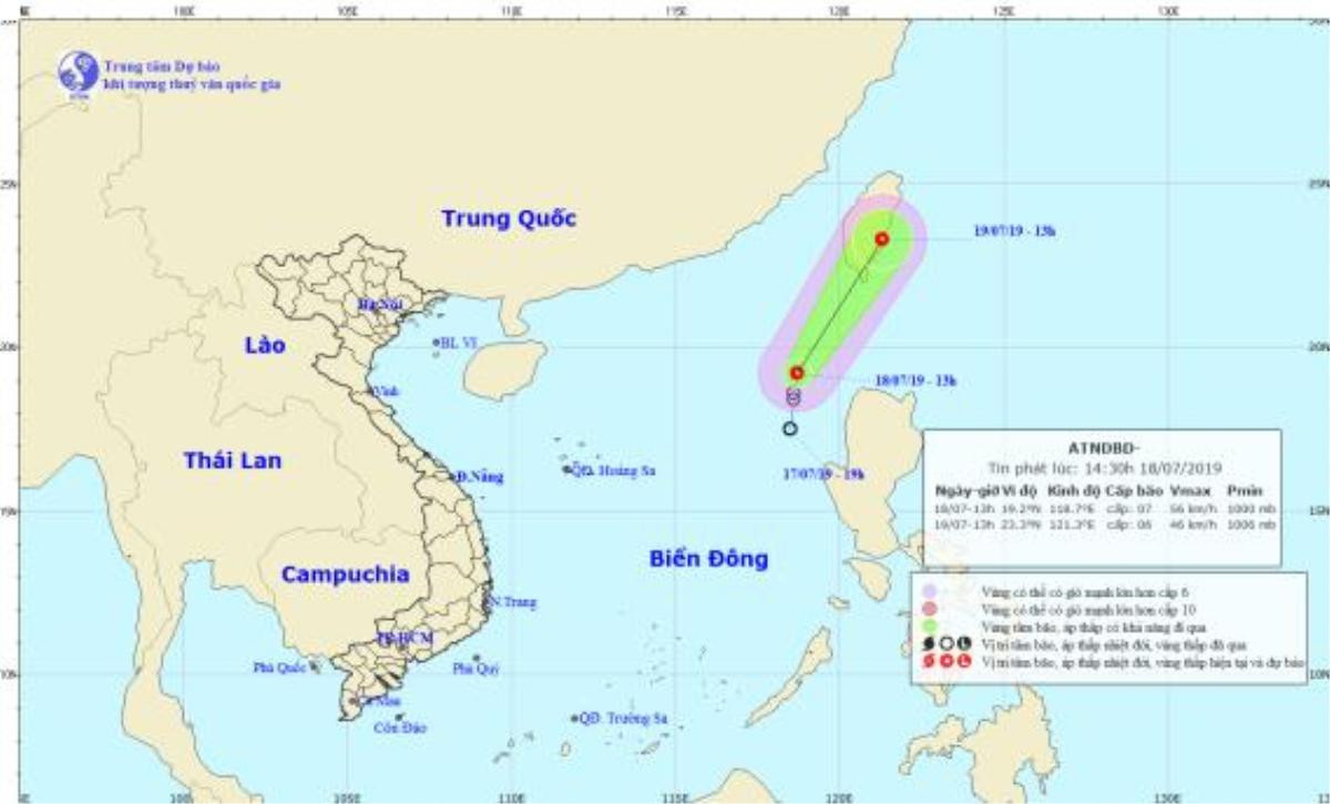 Áp thấp nhiệt đới trên biển Đông có khả năng tan dần Ảnh 1