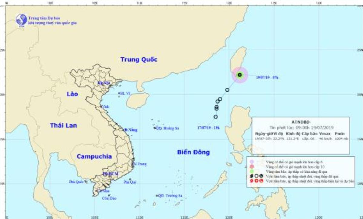 Áp thấp nhiệt đới đi ra ngoài biển Đông, suy yếu và giảm dần Ảnh 1