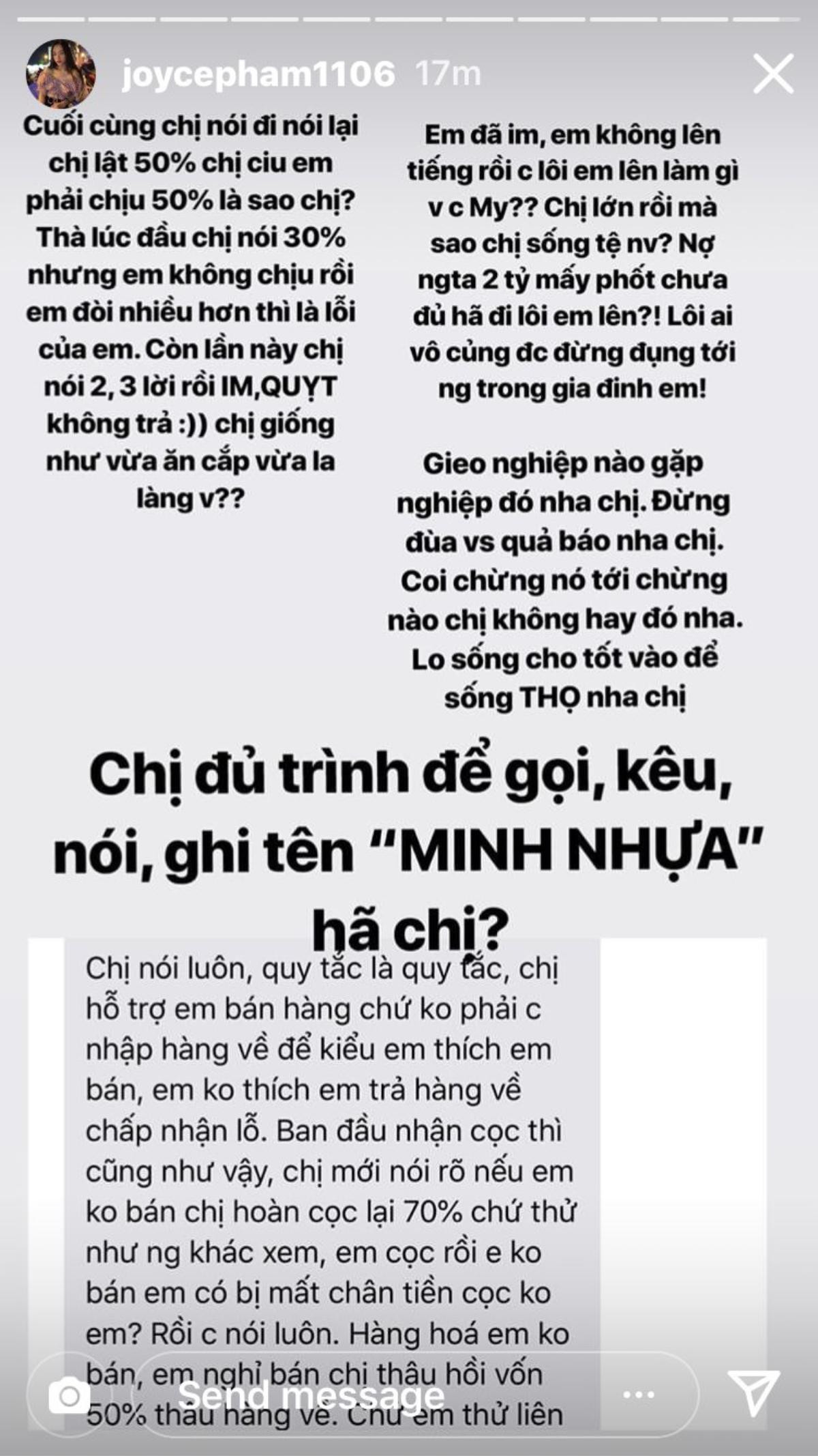 Vừa nổi tiếng, con gái Minh Nhựa đã dính vào lùm xùm liên quan đến tiền bạc với Trần My Ảnh 9