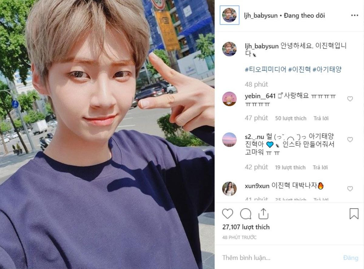 'Produce X 101': Lee Jin Hyuk ra mắt tài khoản Instagram, đổi nghệ danh và kế hoạch tương lai Ảnh 4