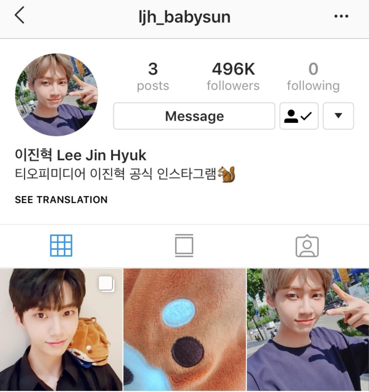 'Produce X 101': Kim Min Kyu mở tài khoản Instagram, Lee Jin Hyuk cảm ơn sự ủng hộ của diễn viên Park Mi Sun Ảnh 5