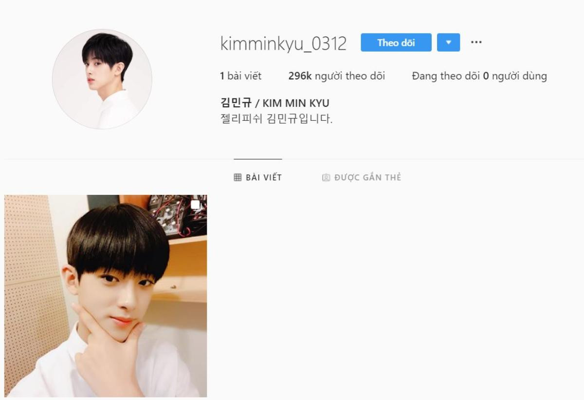 'Produce X 101': Kim Min Kyu mở tài khoản Instagram, Lee Jin Hyuk cảm ơn sự ủng hộ của diễn viên Park Mi Sun Ảnh 1