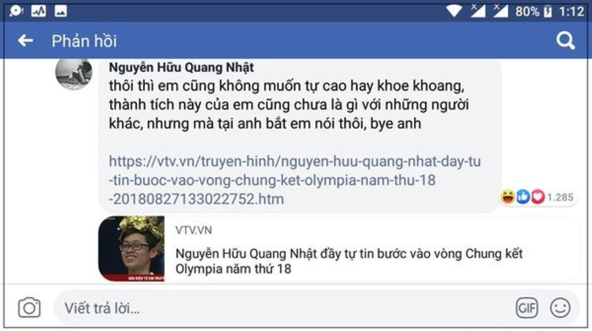 Thanh niên phản biện với cựu quán quân Olympia đã mở lại FB, giải thích 'do mất ngủ nên đã có comment khiếm nhã' Ảnh 2