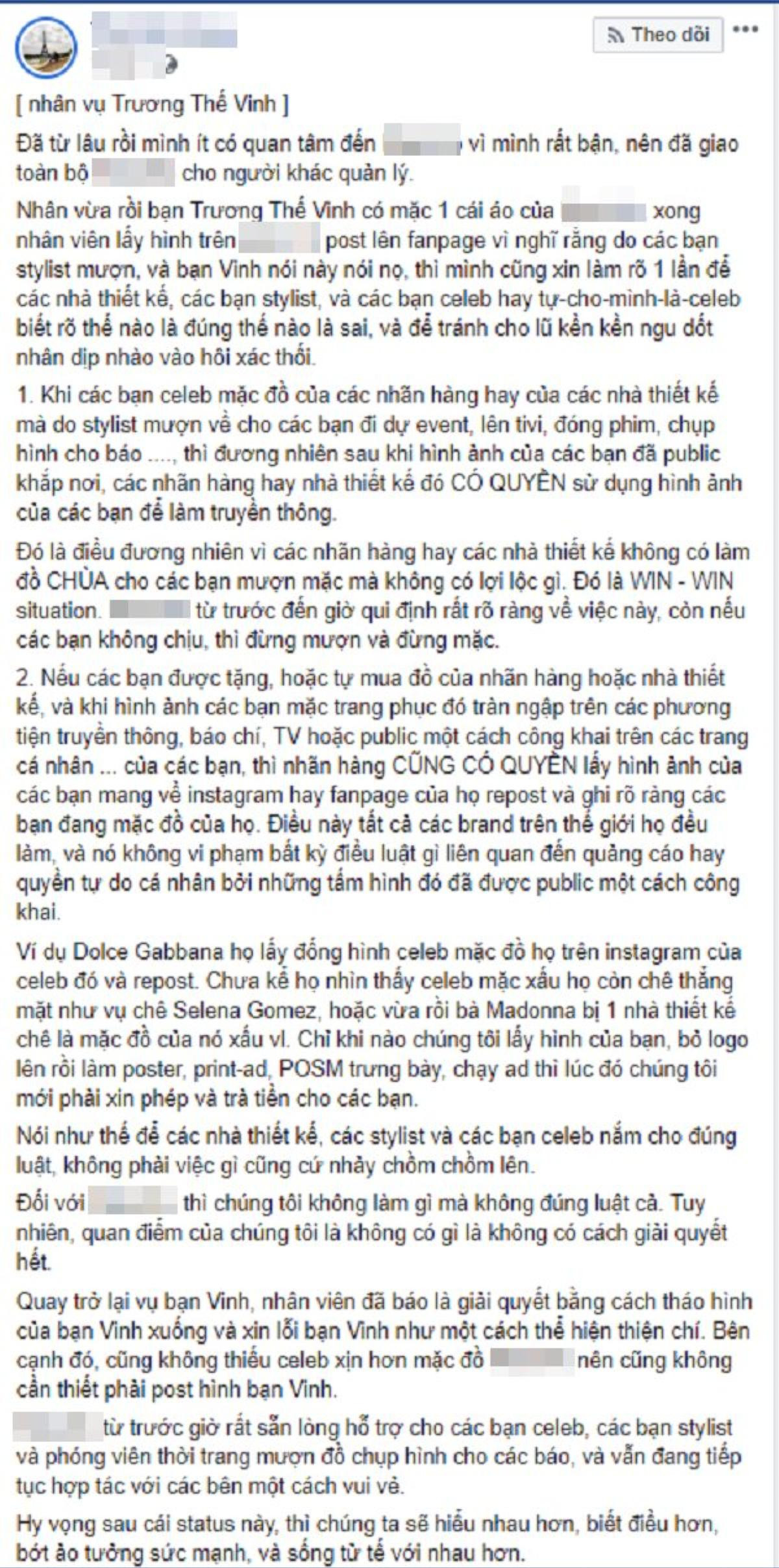 Người ngoài cuộc nói gì vụ shop quần áo dùng hình ảnh của Trương Thế Vinh để đăng quảng cáo Ảnh 1