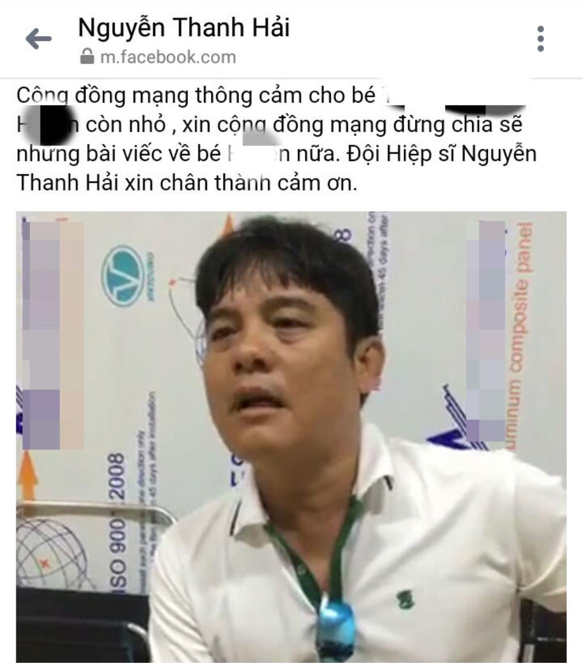 Hiệp sĩ Nguyễn Thanh Hải kêu gọi CĐM ngừng chỉ trích nữ sinh Bình Dương sau nói vô ơn 'các anh không bắt được, em cũng giao cho công an tìm' Ảnh 1