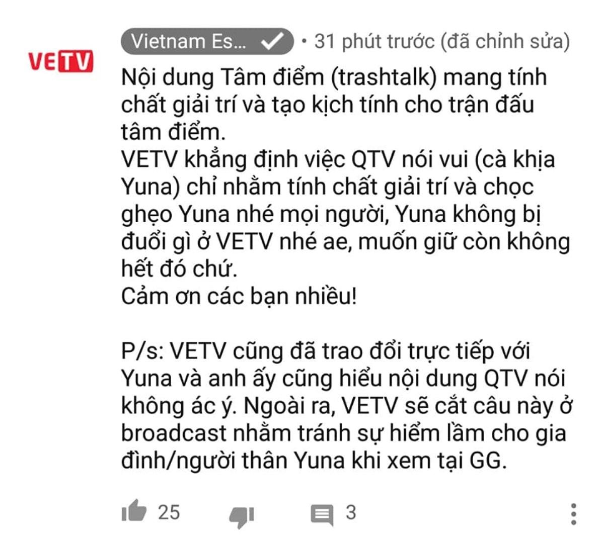 LMHT: QTV phát ngôn gây shock trong trashtalk, VETV phải gửi thư xin lỗi Ảnh 3