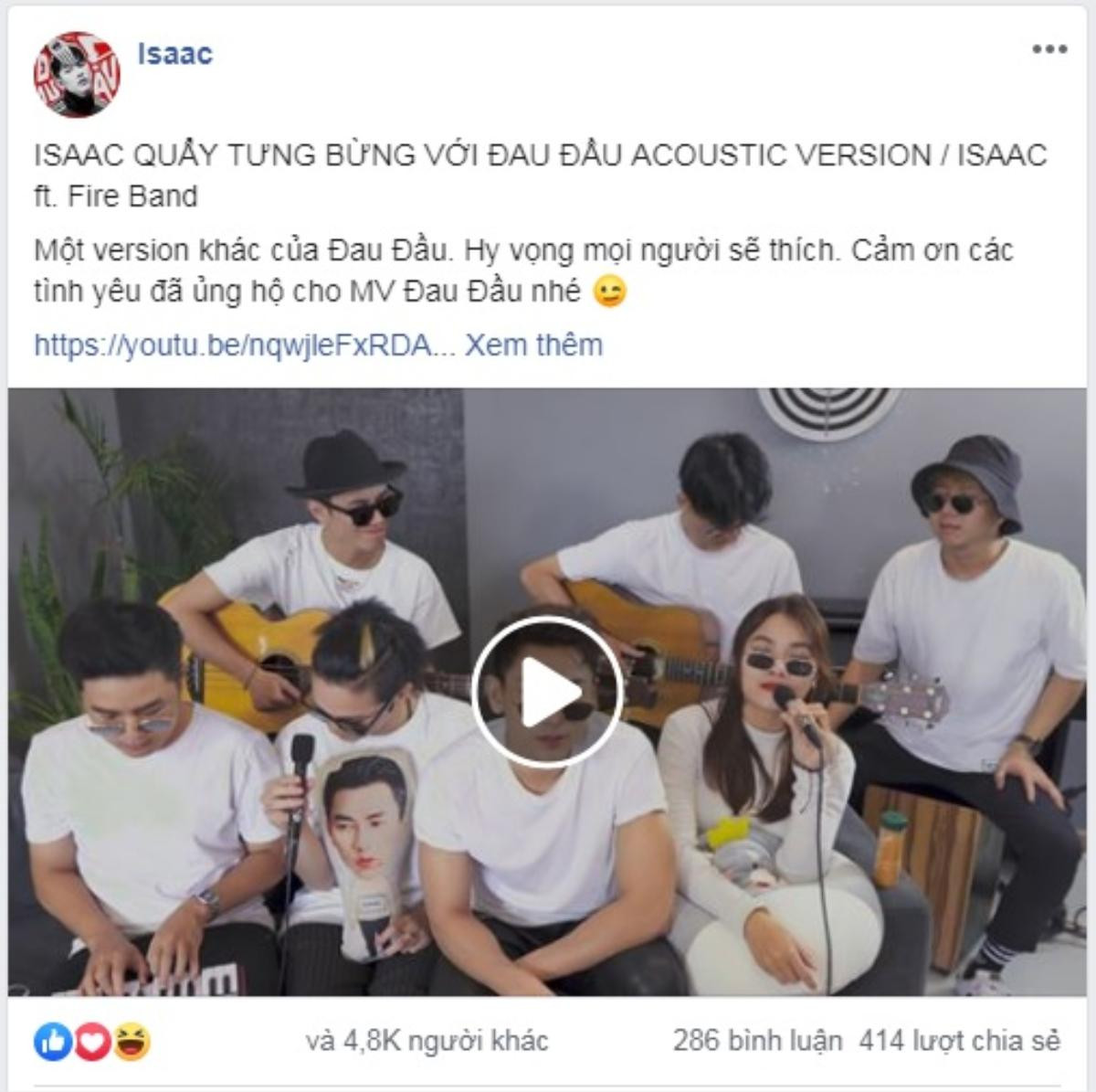 Clip: Isaac biến tấu 'Đau đầu' thành bản acoustic mộc mạc, fan chỉ biết thốt lên: 'Xuất sắc!' Ảnh 1