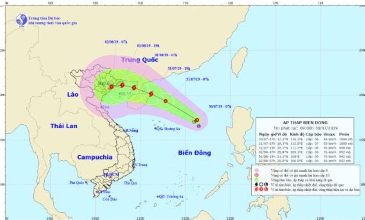 Áp thấp nhiệt đới trên biển Đông gây gió giật cấp 8, khả năng mạnh lên thành bão Ảnh 1