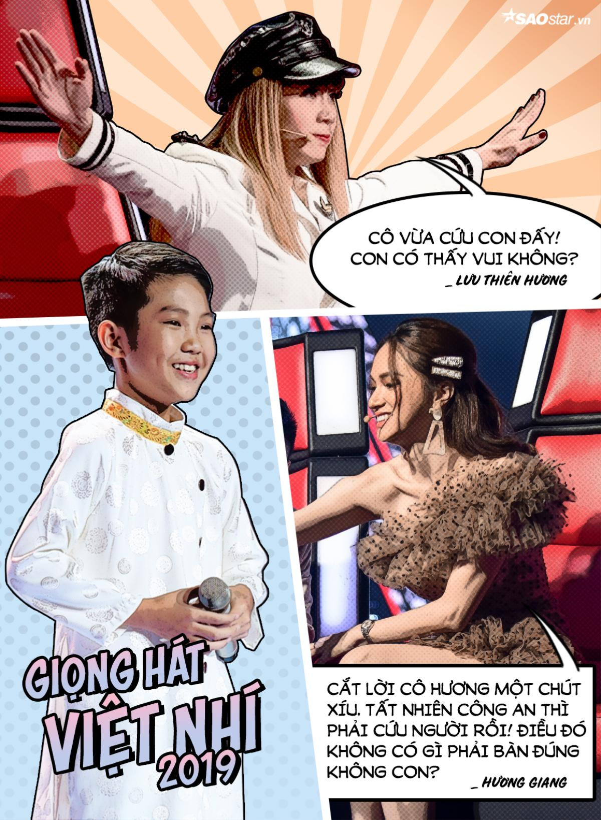 Tập 2 The Voice Kids 2019: Xuất hiện HLV Dương Khắc Liều, Hương Giang hack tuổi nhận làm em gái Lưu Thiên Hương Ảnh 2