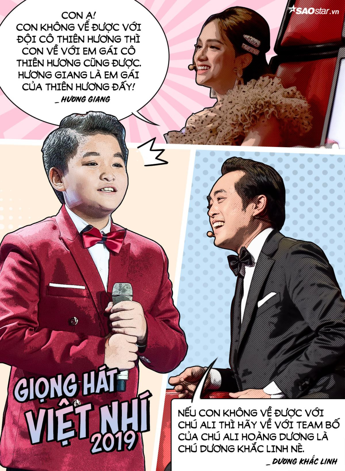 Tập 2 The Voice Kids 2019: Xuất hiện HLV Dương Khắc Liều, Hương Giang hack tuổi nhận làm em gái Lưu Thiên Hương Ảnh 4