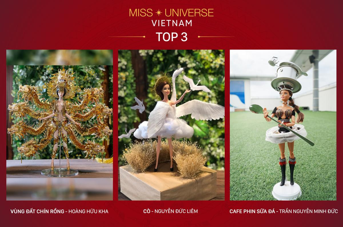 Lộ diện Top 3 National Costume của Hoàng Thùy: Cò, Cafe phin sữa đá và Vùng đất chín rồng Ảnh 2