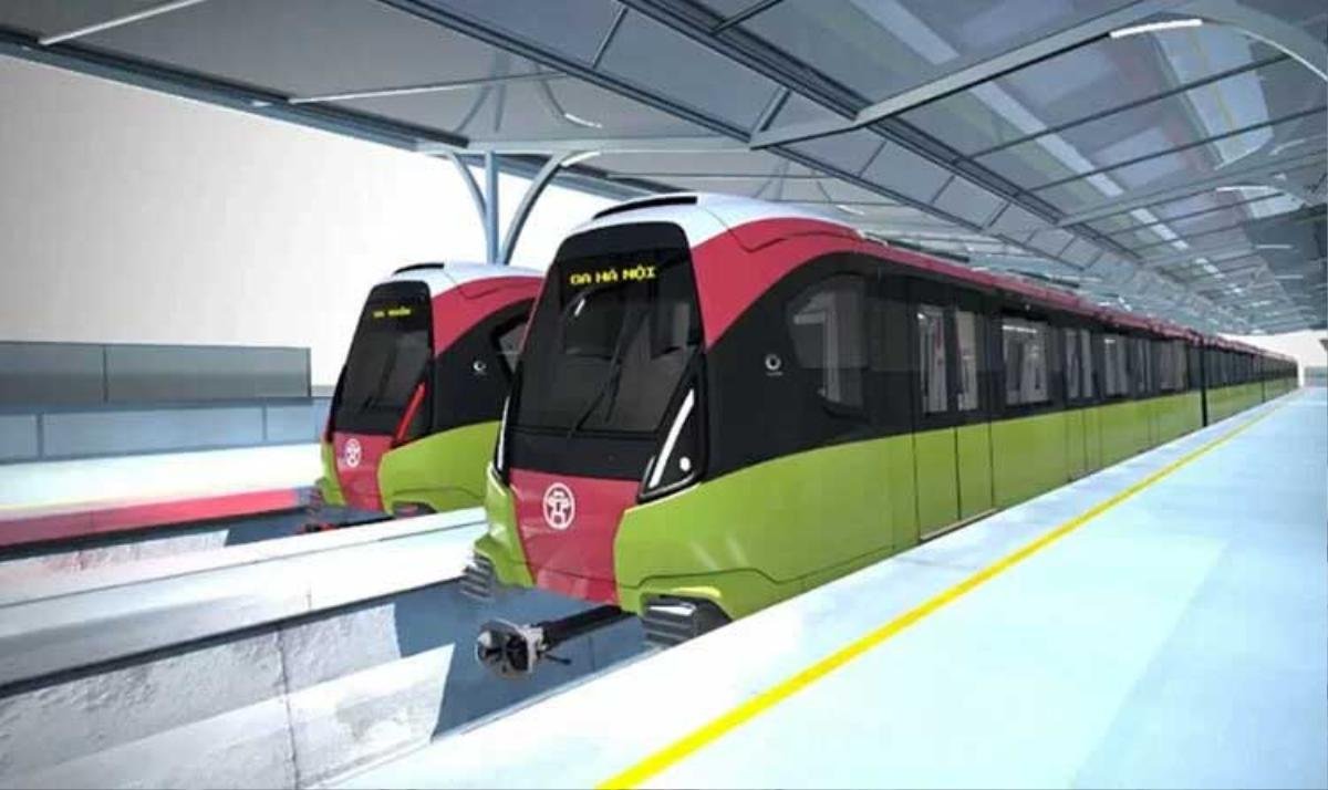 Đoàn tàu tuyến metro Nhổn - ga Hà Nội về Việt Nam đầu năm 2020 Ảnh 1