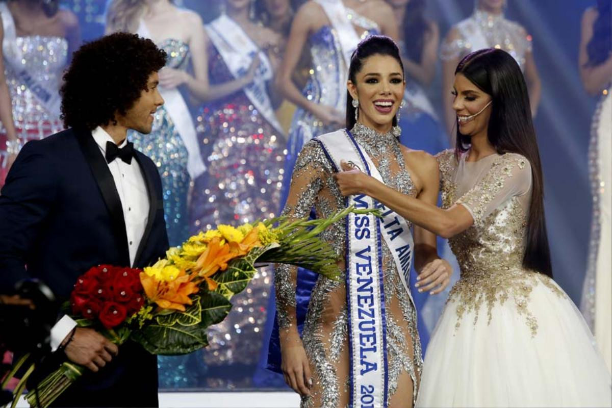 Cận cảnh nhan sắc tân hoa hậu Venezuela - đối thủ 19 tuổi của Hoàng Thùy tại Miss Universe  Ảnh 1