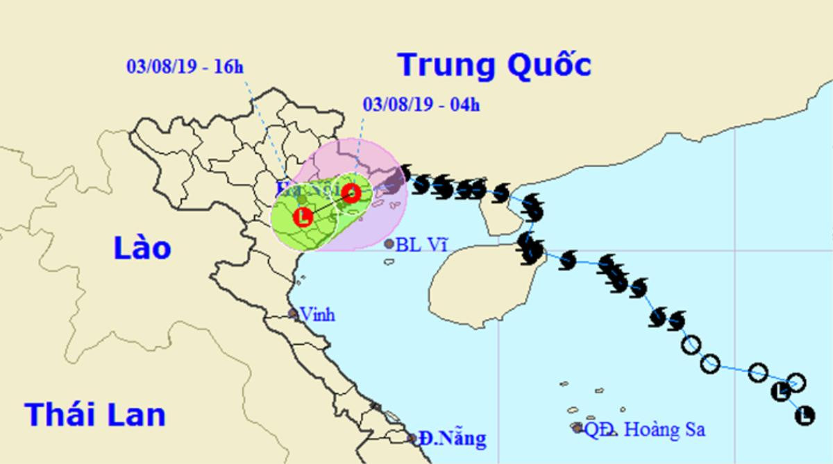 Bão số 3 suy yếu thành áp thấp nhiệt đới, gây mưa lớn ở các tỉnh Bắc Bộ Ảnh 1