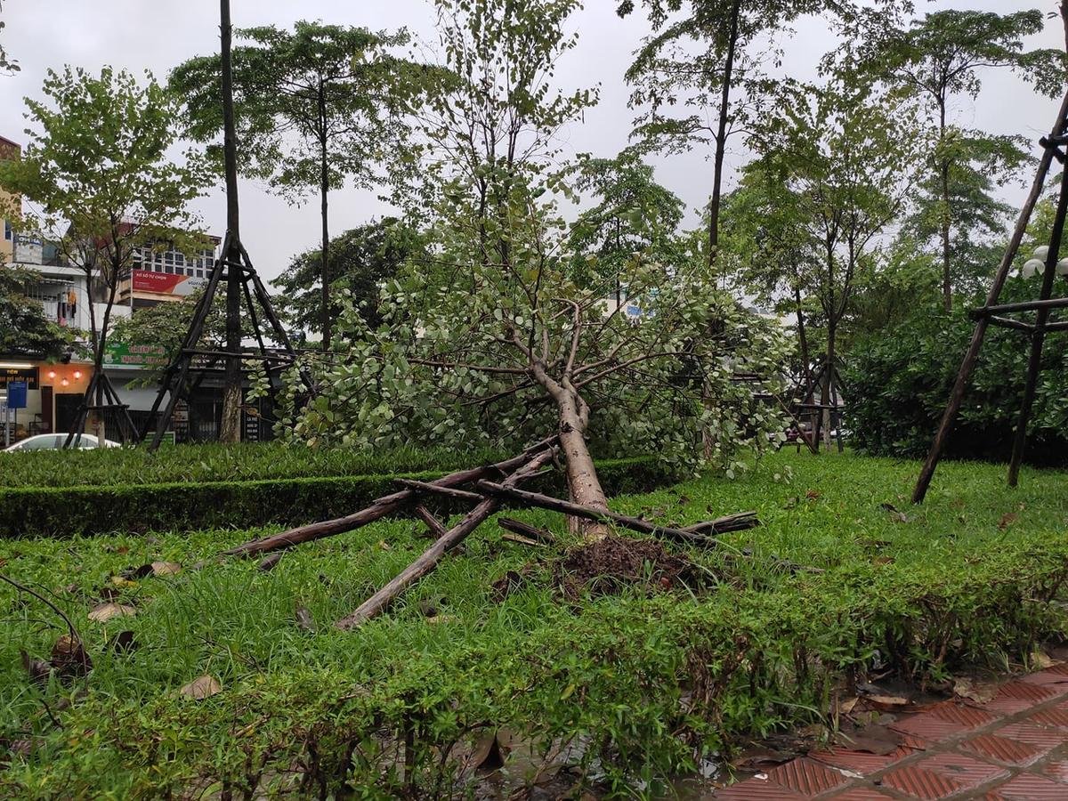 Người Hà Nội 'vật vã' ra đường, nhiều tuyến đường ngập do ảnh hưởng của bão số 3 Ảnh 4