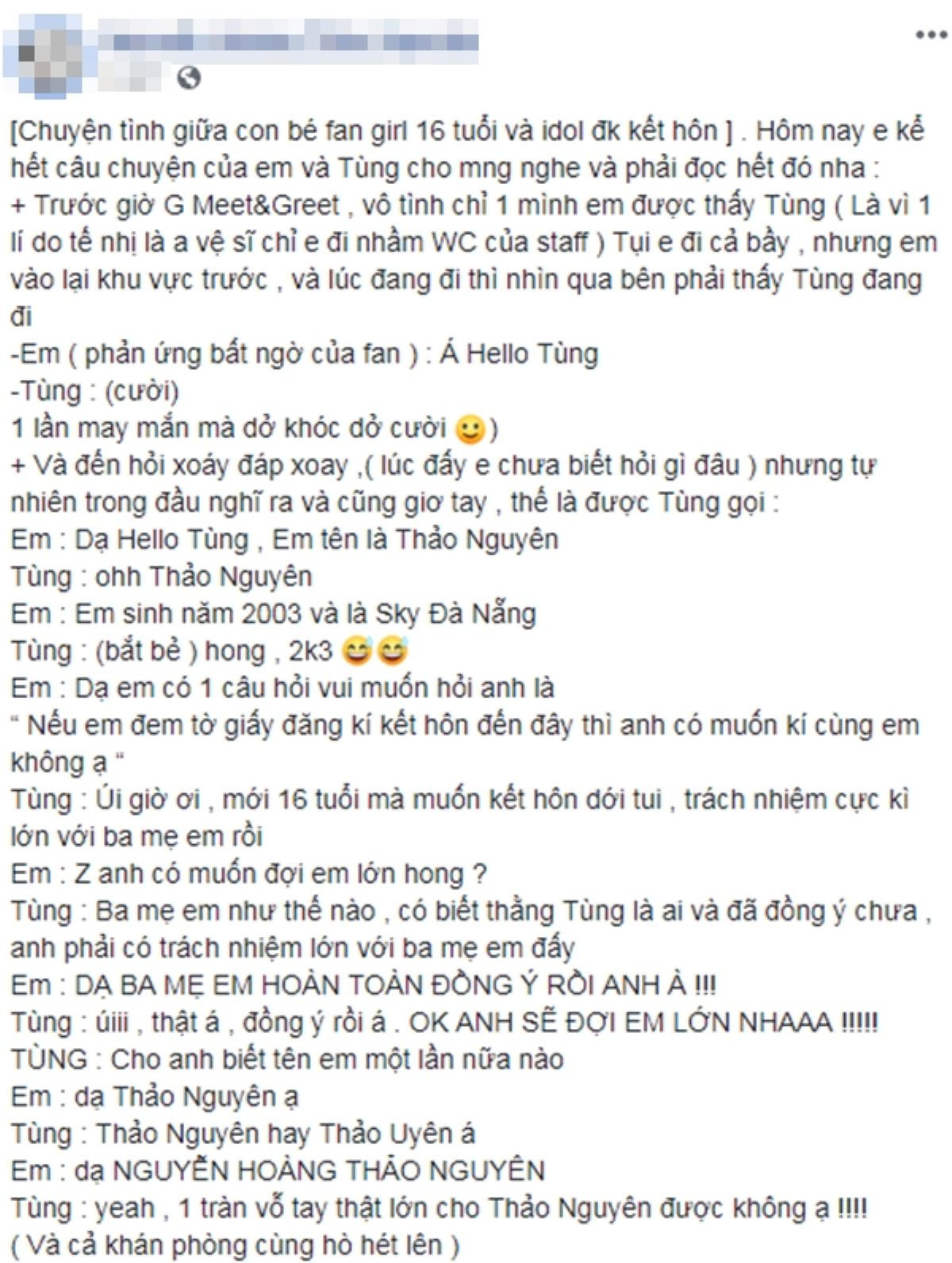 Không chỉ hứa đăng ký kết hôn cùng fan, Sơn Tùng M-TP còn cam kết 'giấy trắng mực đen' thế này Ảnh 2