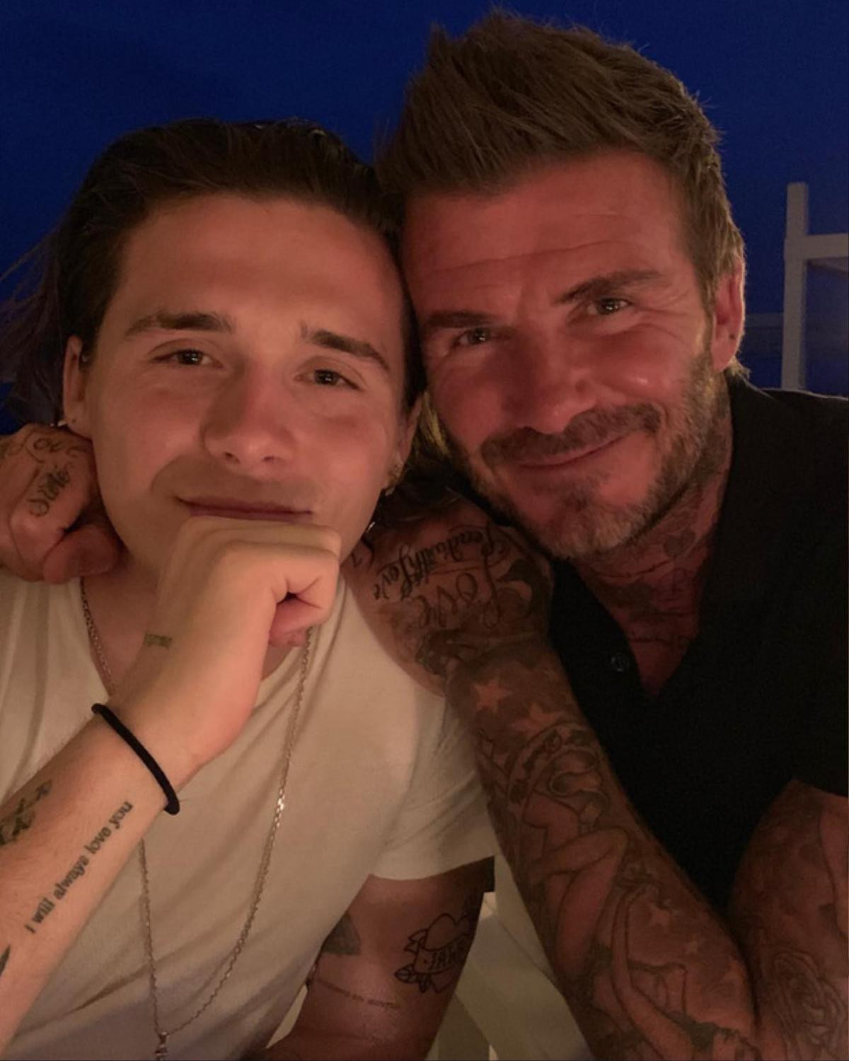 Sau bao tin đồn bất hòa cuối cùng mối quan hệ của David Beckham và con trai cả Brooklyn đã yên ấm trở lại Ảnh 1