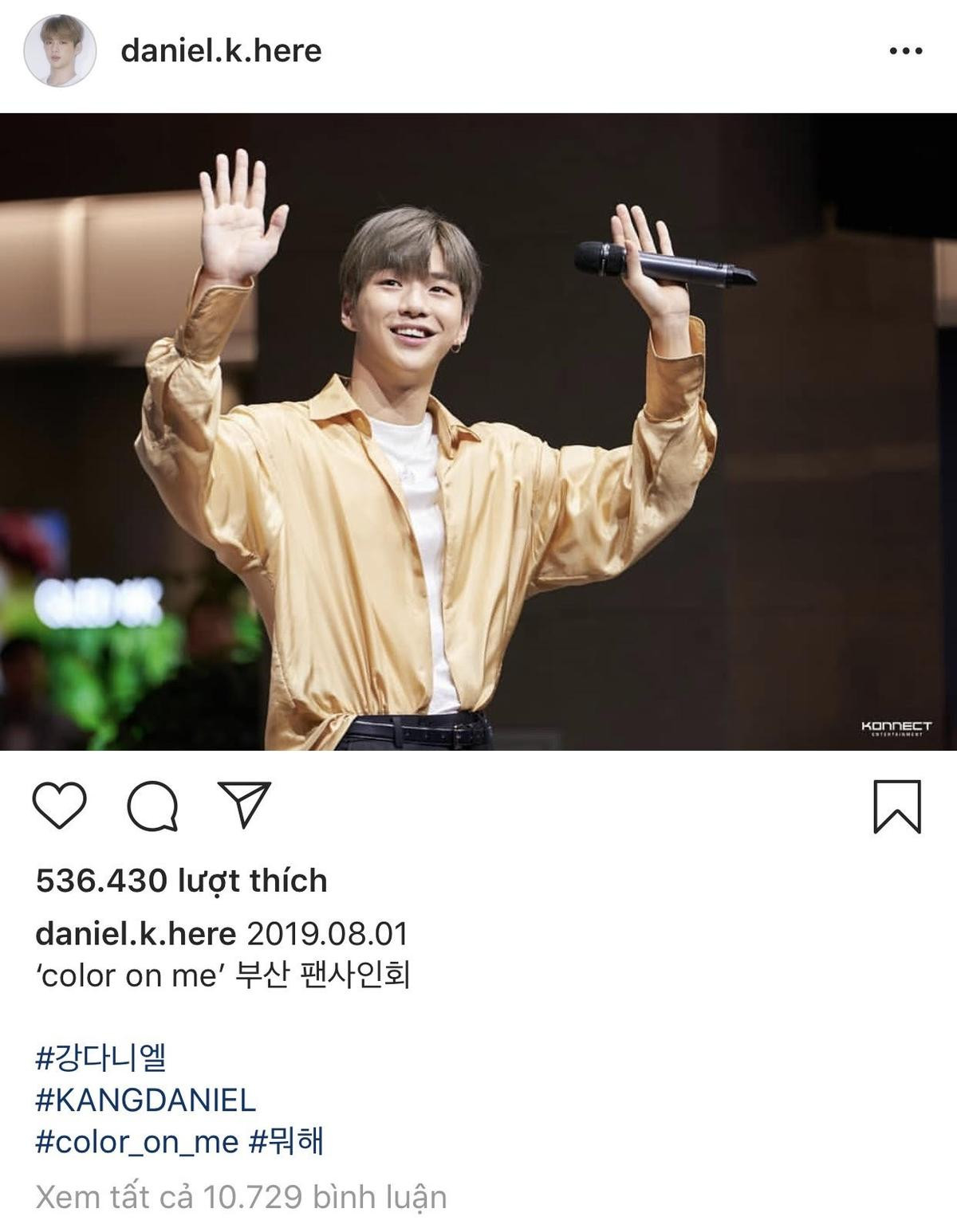 Sau tin tức hẹn hò, Kang Daniel bất ngờ post ảnh lên Instagram cá nhân Ảnh 4