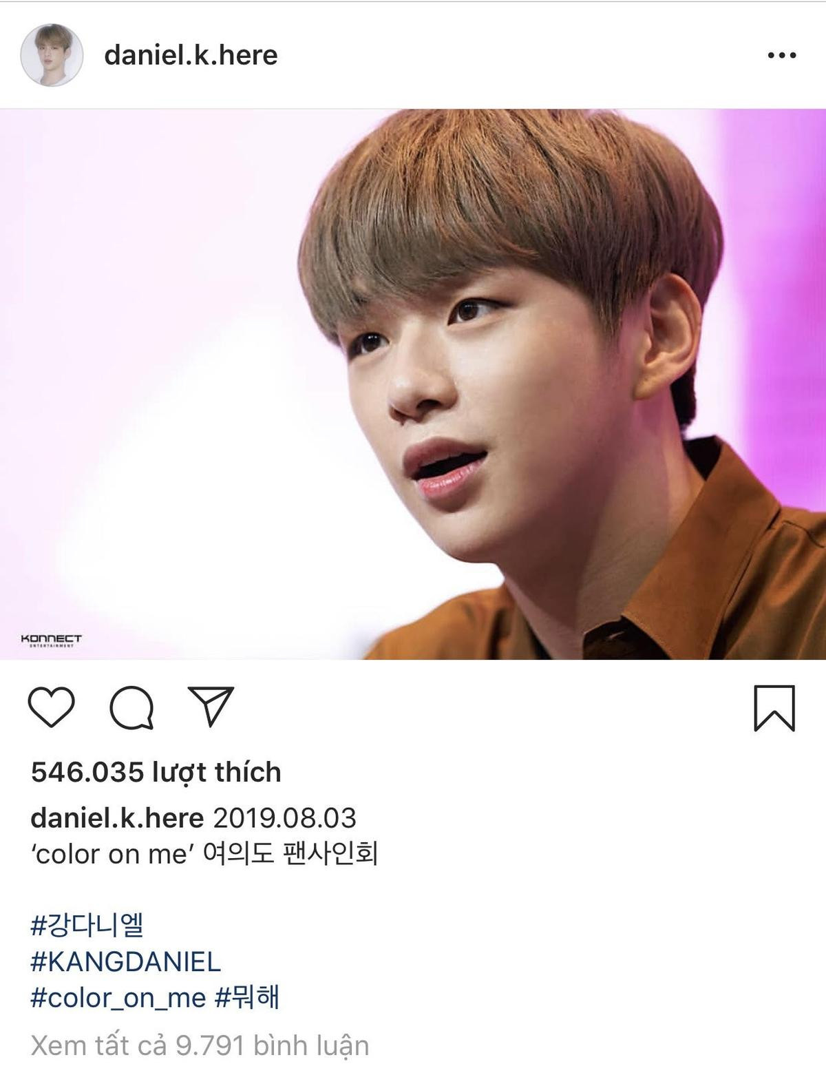 Sau tin tức hẹn hò, Kang Daniel bất ngờ post ảnh lên Instagram cá nhân Ảnh 5