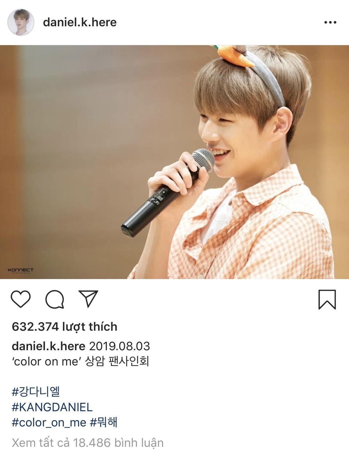 Sau tin tức hẹn hò, Kang Daniel bất ngờ post ảnh lên Instagram cá nhân Ảnh 2