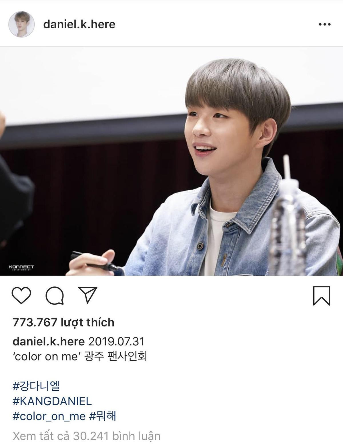 Sau tin tức hẹn hò, Kang Daniel bất ngờ post ảnh lên Instagram cá nhân Ảnh 3