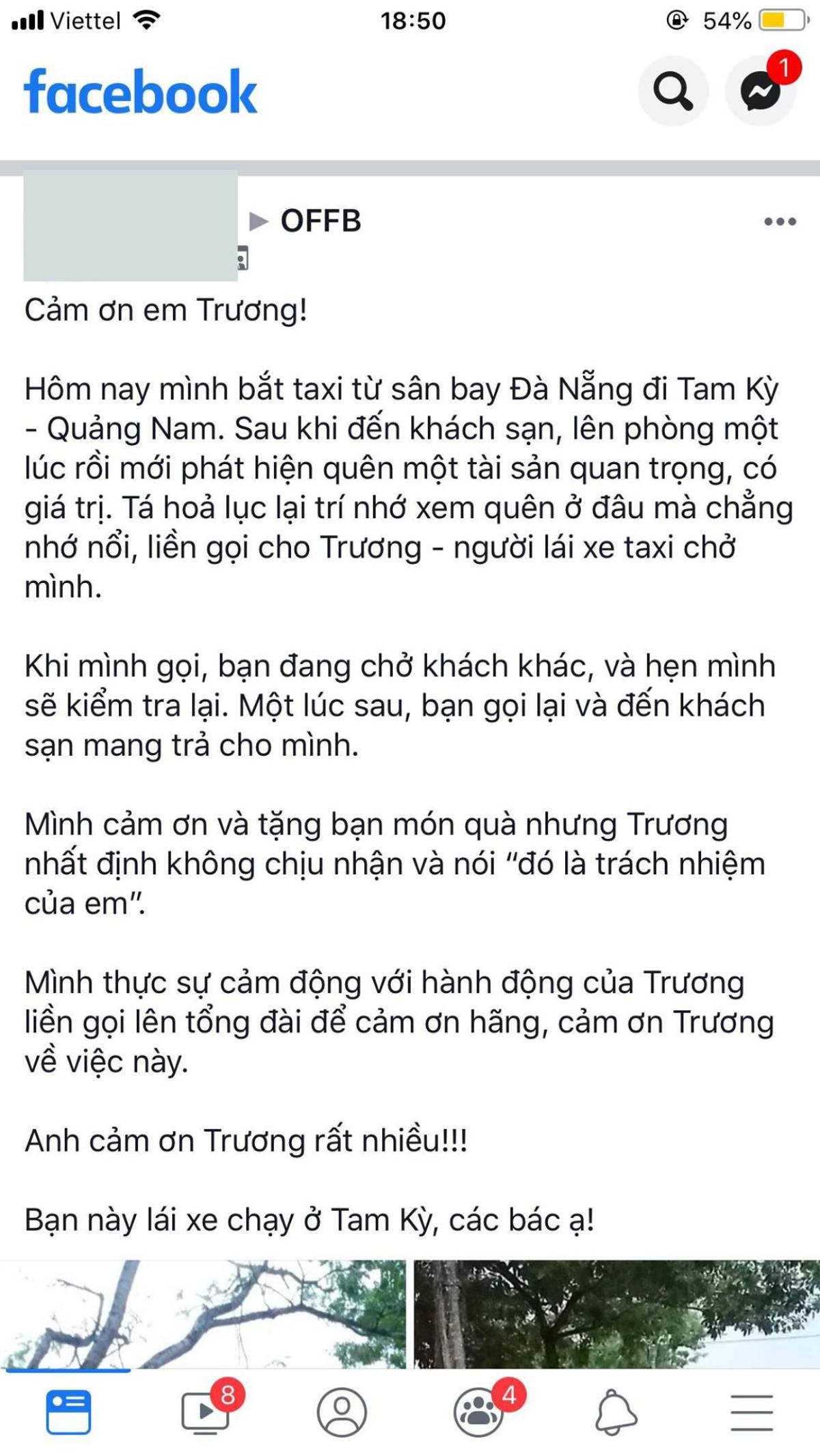 Tài xế taxi tận tình mang tài sản đến tận nơi trao trả khiến vị khách Hà Nội cảm động Ảnh 1